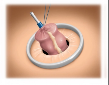Skelettieren und Resektion des Präparates