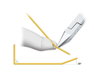 Vorbereiten des K-Drahtes